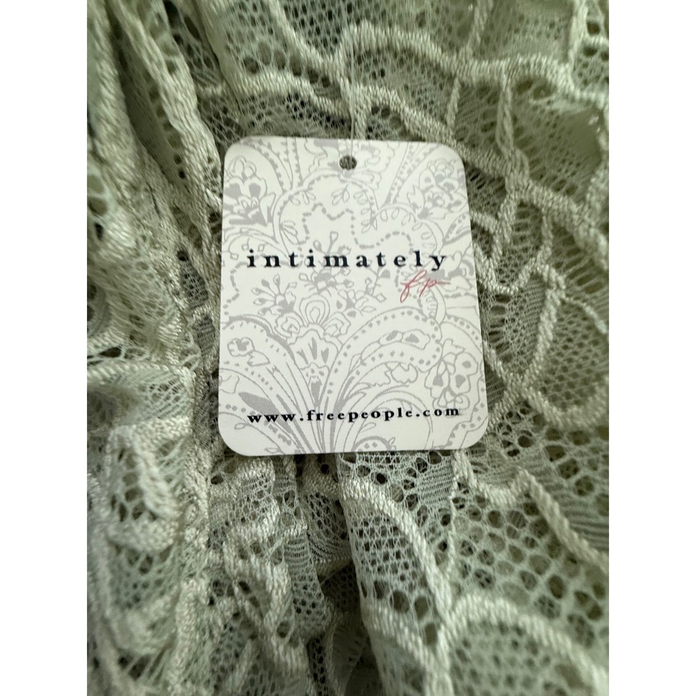 Intimately Free People In My Head Green Moss Lace Bodysuit Womens size Small NWT - Picture 8 of 11